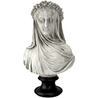 Design Toscano The Veiled Maiden NG31524-Figurín para jardín- Blanco- Standard